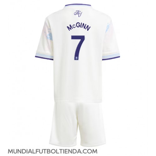 Camiseta Aston Villa John McGinn #7 Tercera Equipación Replica 2025-26 para niños mangas cortas (+ Pantalones cortos)